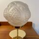 Vintage art deco glass globe table lamp