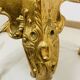 Louis XV Rococo style stool in gilded wood – pink seat – 20th century