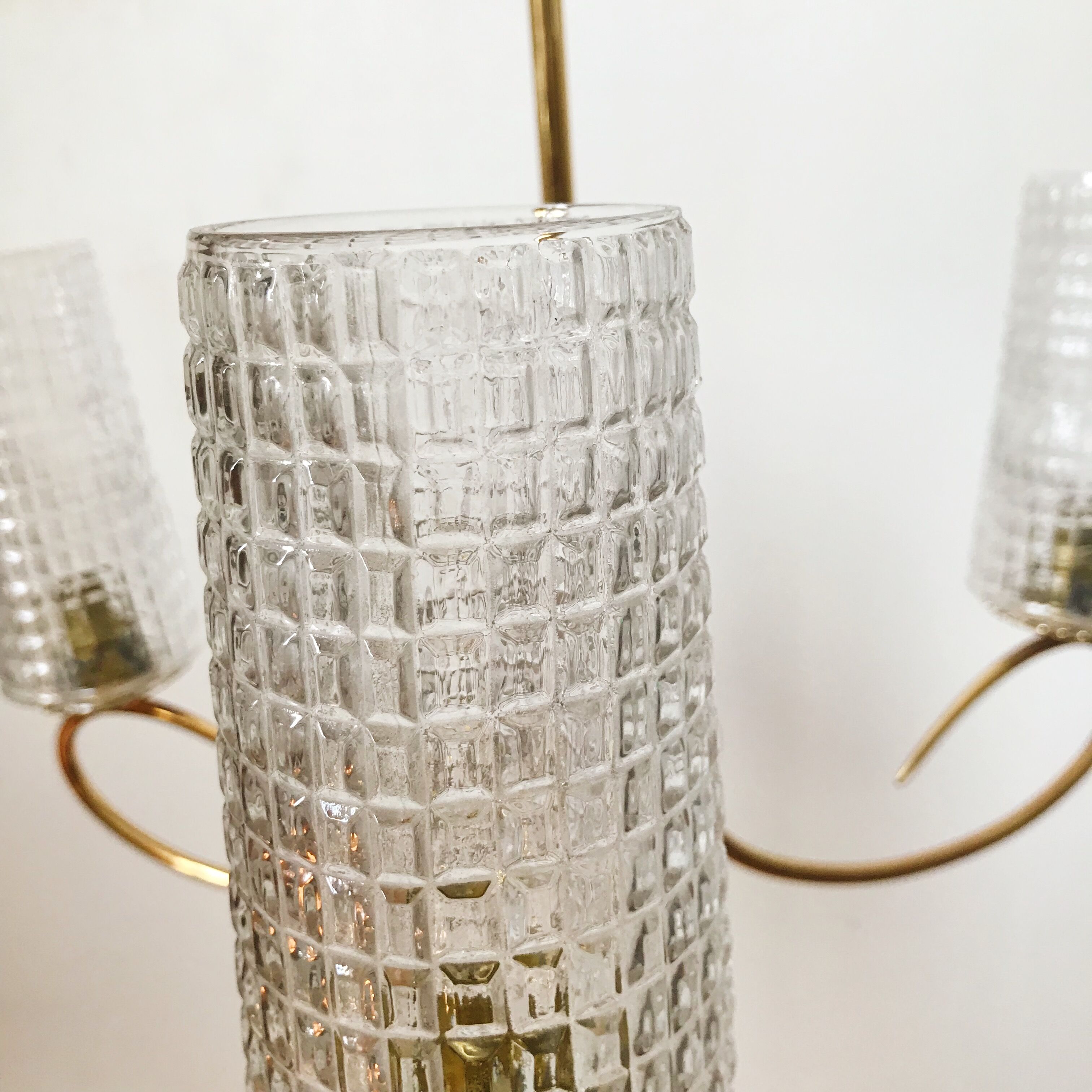 Vintage three-branched chandelier