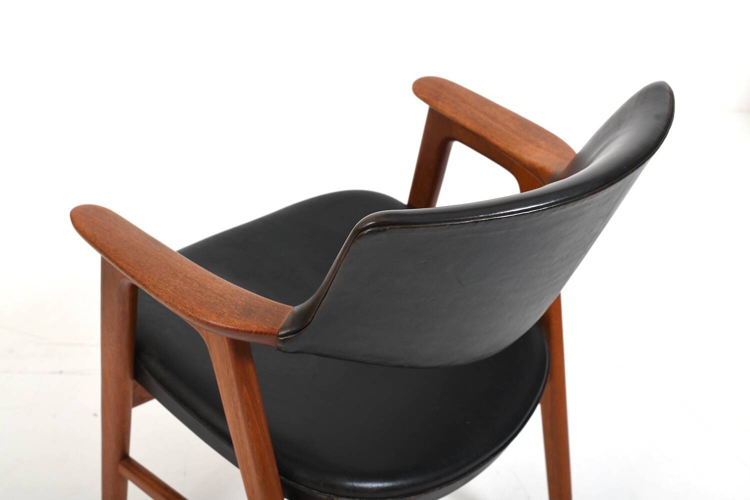 Erik Kirkegaard Teak and Leather Armchair Model 43