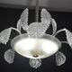 Art Deco Barovier e Toso Chandelier, Murano Glass, 1940s