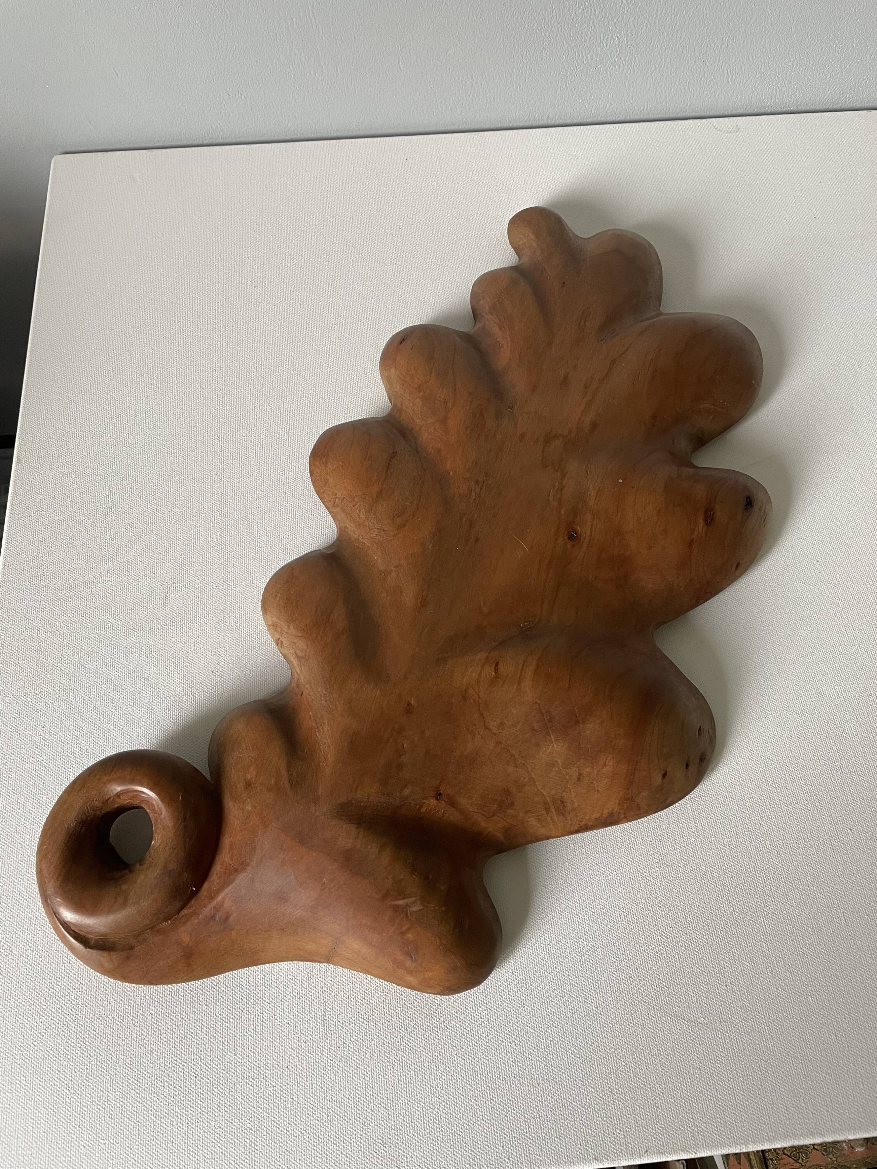 Pocket empty in carved wood 50cm