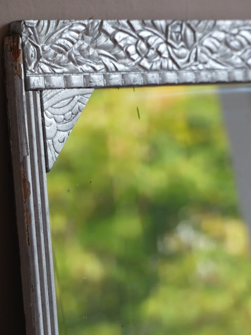 Mirror art deco floral roses and leaves 36c49cm