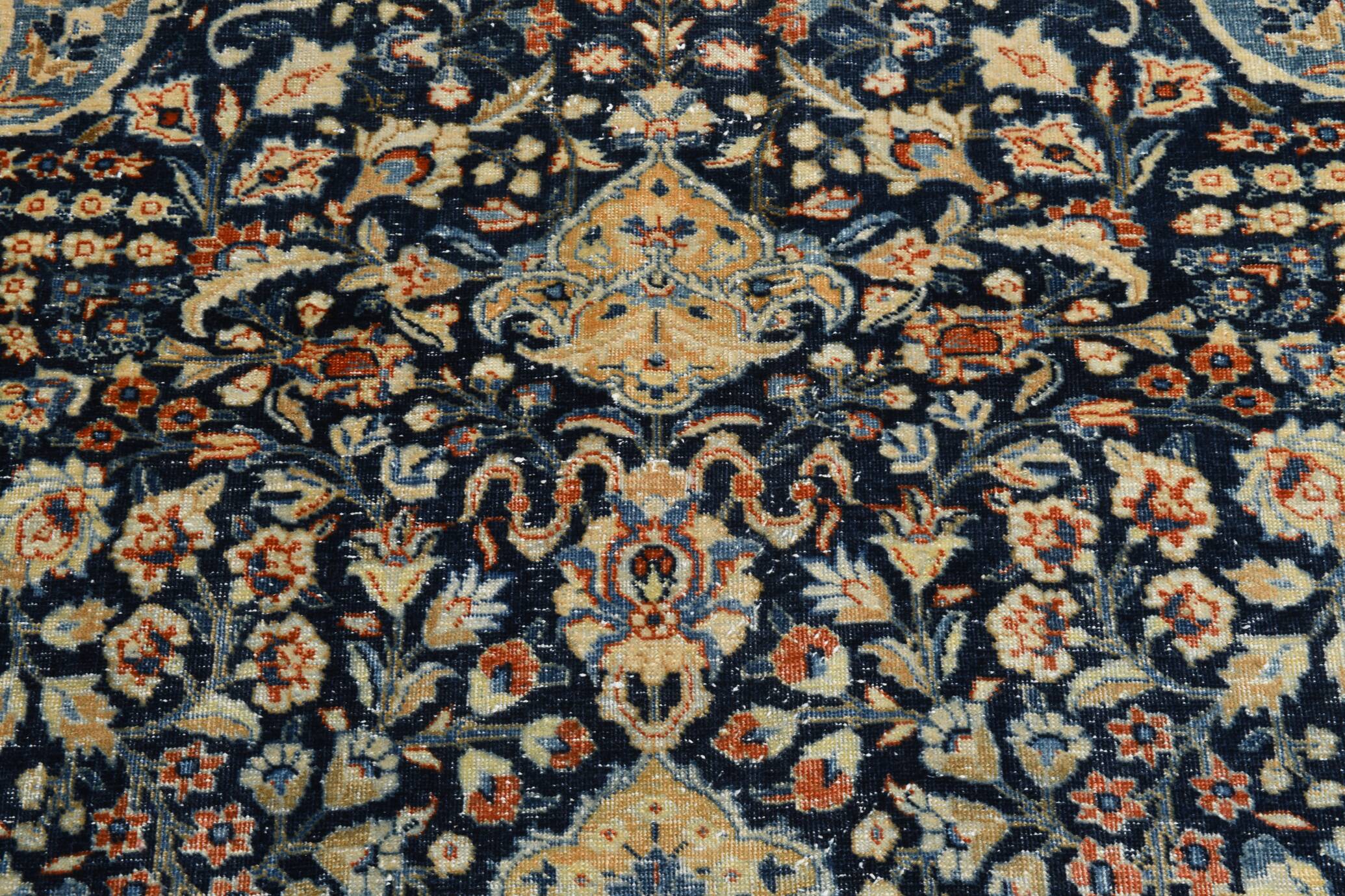 8x10 Oversize Navy Blue Persian Rug, 227x313Cm