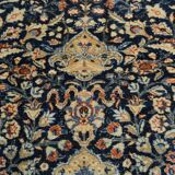 8x10 Oversize Navy Blue Persian Rug, 227x313Cm