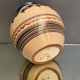 Glazed terracotta vase decorated with Savoy vegetable frieze