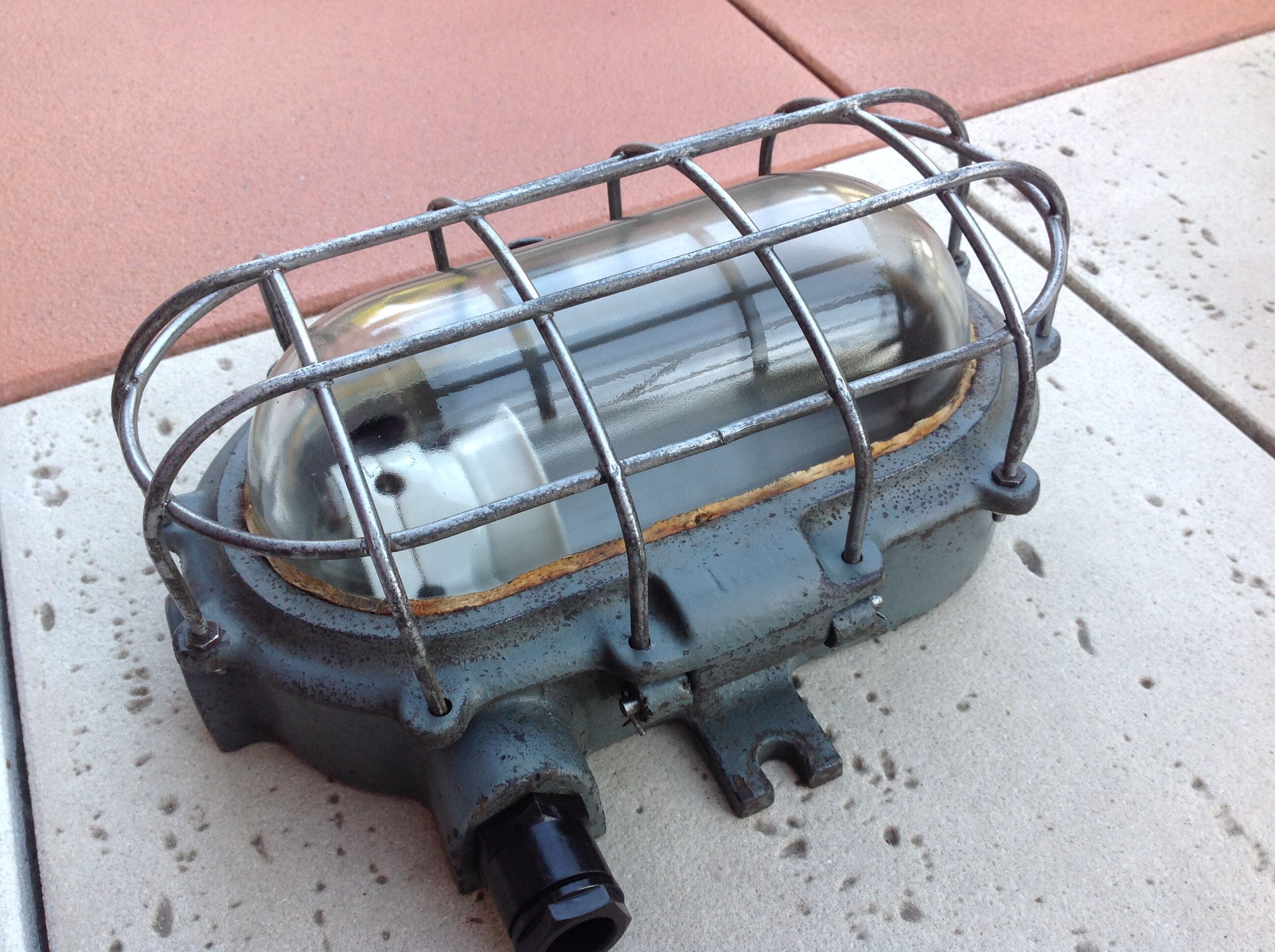 Kandem Bunkerlampe industrial window, vintage 30s