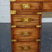 Vintage Military Campaign Desk with Brass Fittings
