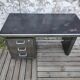 Strafor desk in brushed metal
