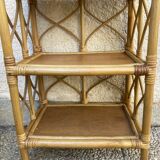 Vintage rattan shelf