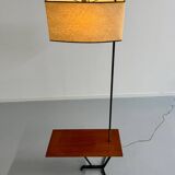 Ancien lampadaire en métal et laiton design français années 50 Arlus 