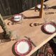 Table de ferme bois brut