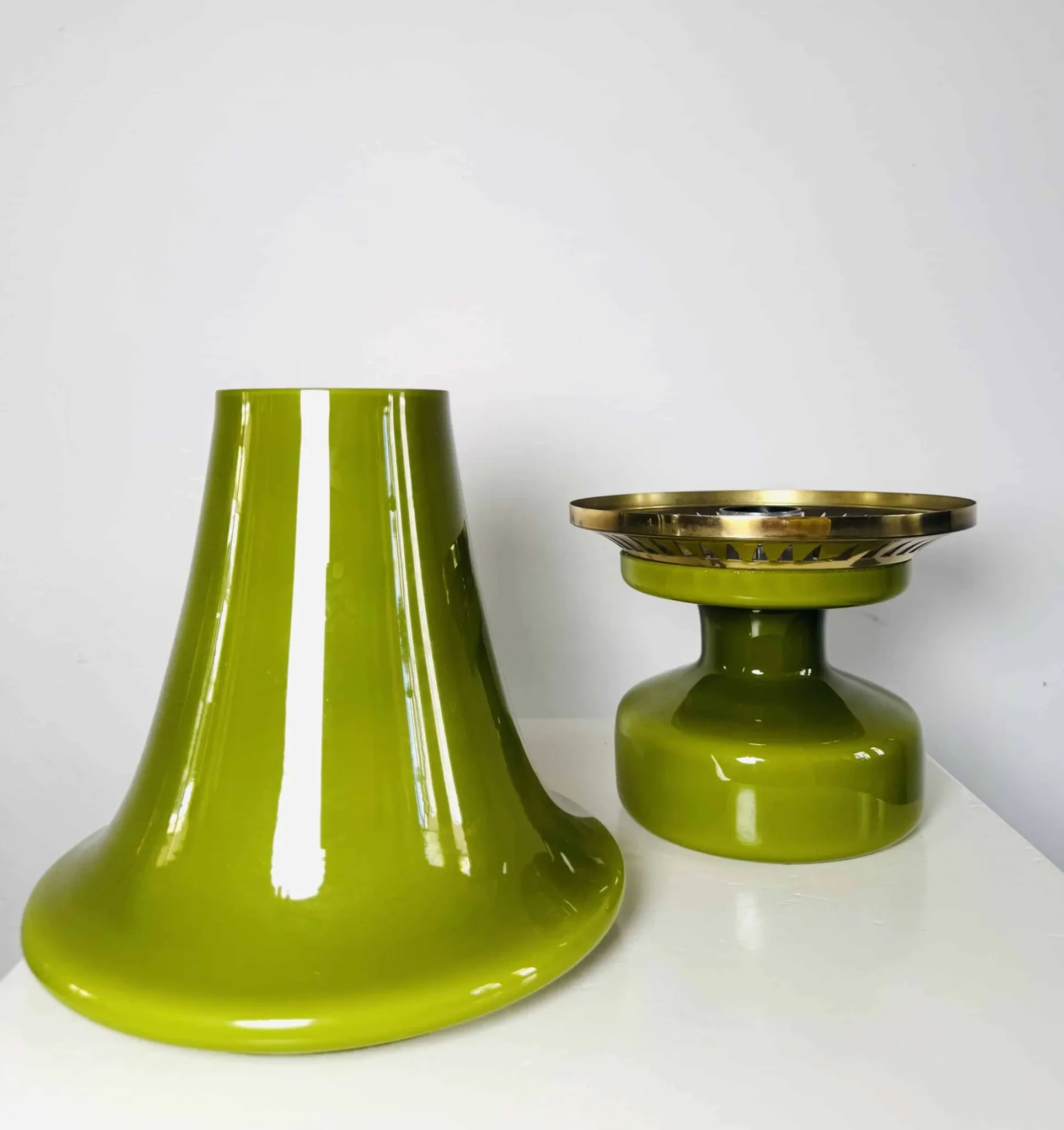 B-124 Glass Lantern Table Lamp By Hans-Agne Jakobsson For Markaryd Ab, Sweden, 1960S