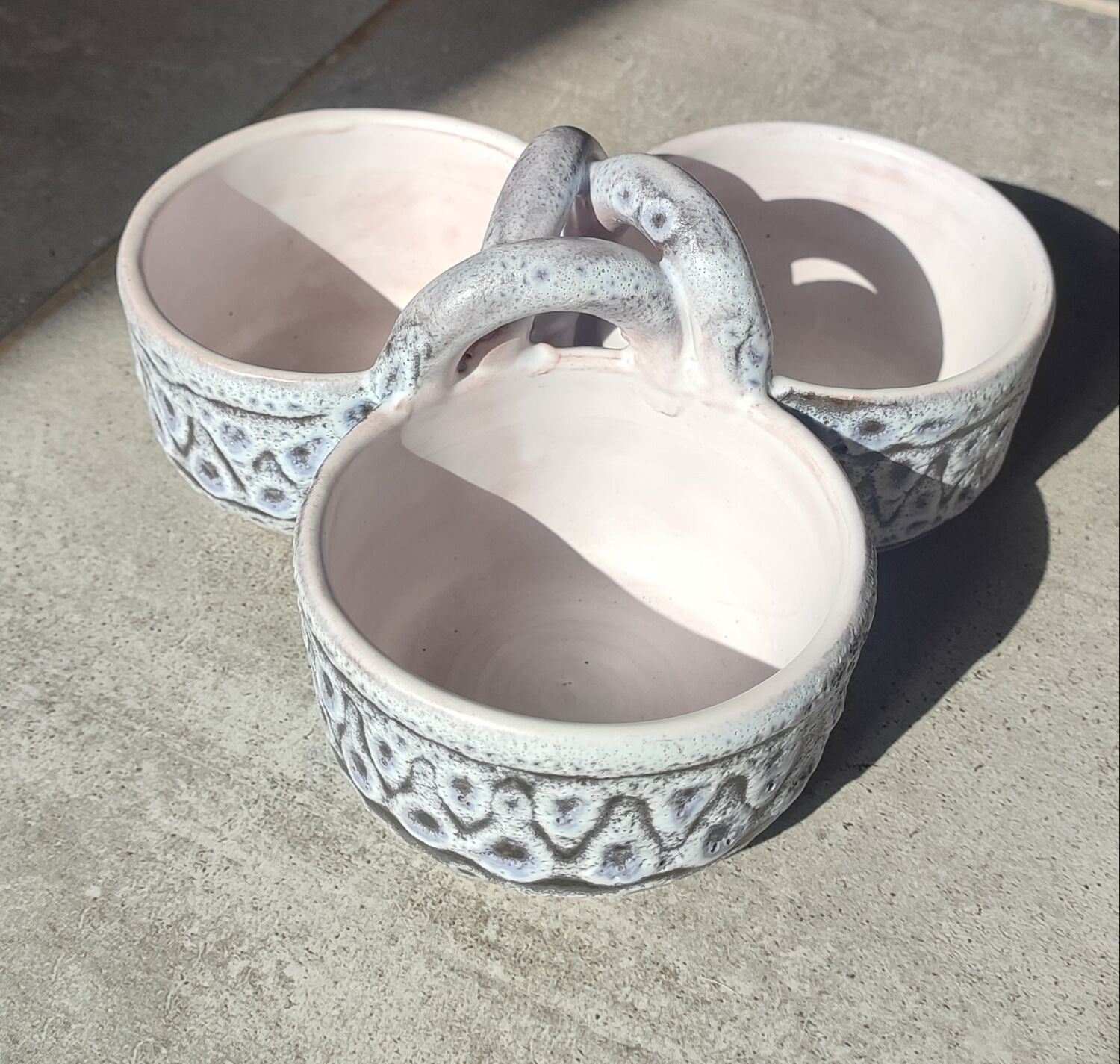 Tripod ceramic bowls by Jean Austruy from the 1950s/60s.
