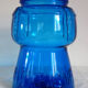 Champagne bucket vintage blue glass cork