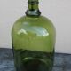 Dame jeanne avec anse vert bouteille