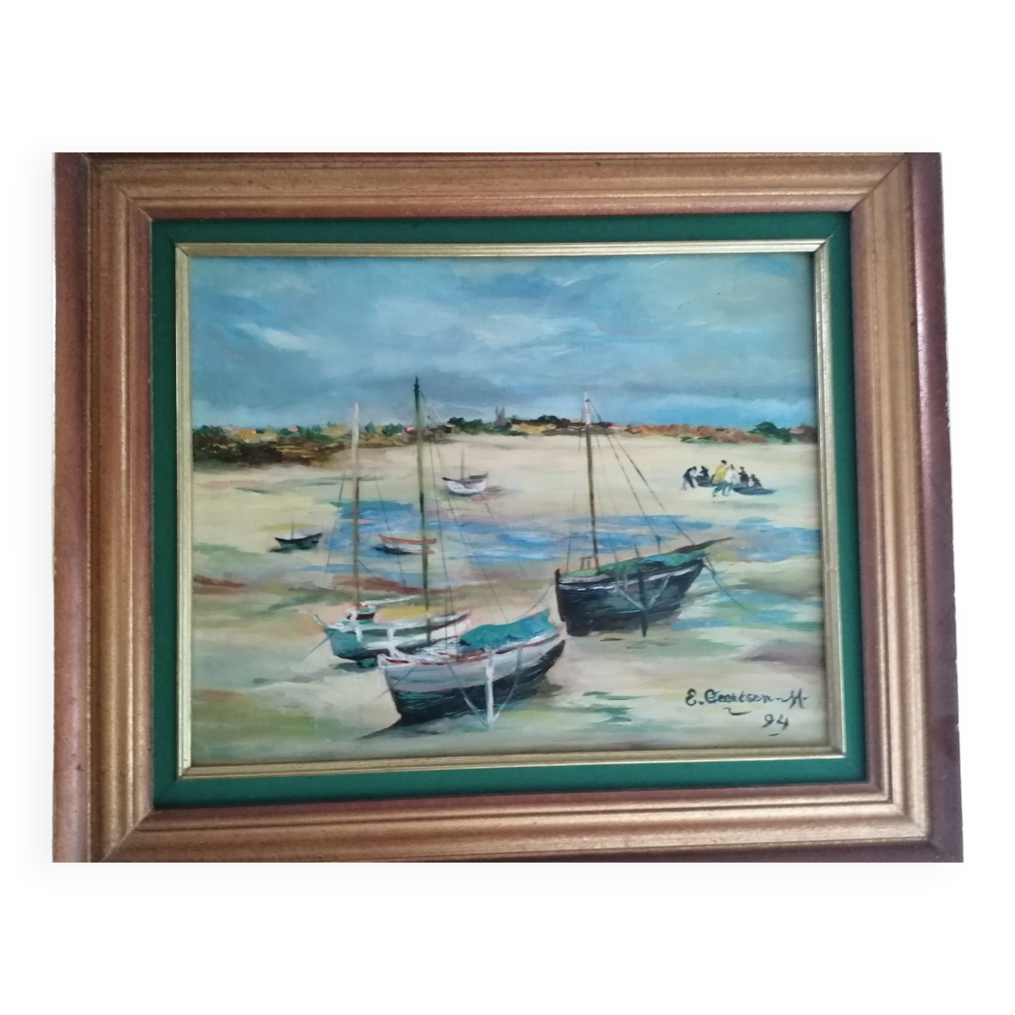 Oil painting Low tide