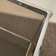 Vintage coffee table 70s chrome and smoked glass
