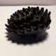 Set of trundle ashtrays in patinated bronze with 5 cups "hedgehog" attributed to Walter Bosse