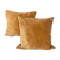 Camel velvet cushion covers, 50x50