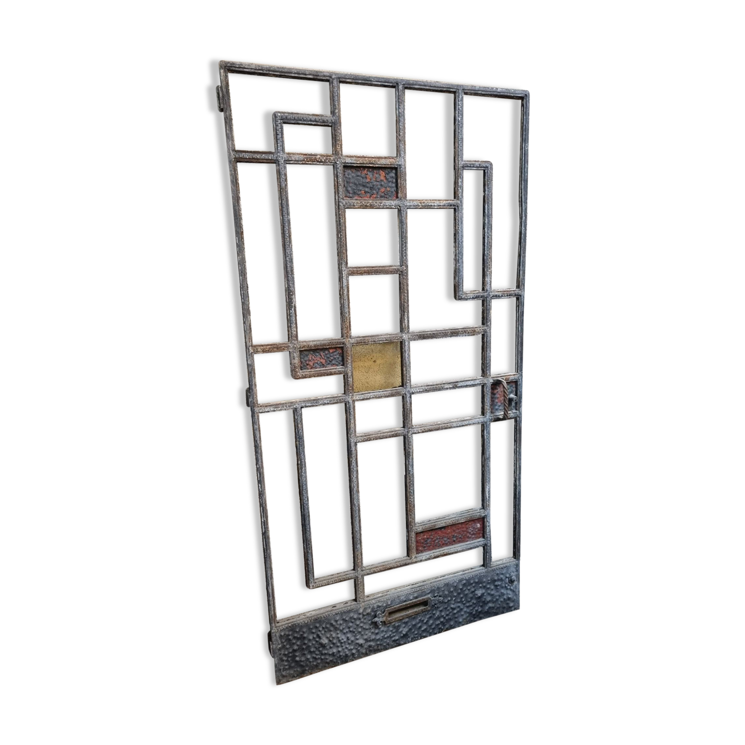 Art Deco period house door in cast iron