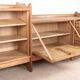 French enfilade in solid oak by Guillerme and Chambron 1960.