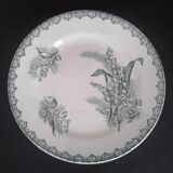 6 Flat asiiettes, Muguet decors.