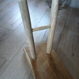 Small solid wood bench