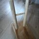 Small solid wood bench