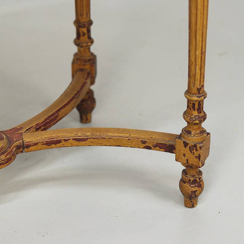 French antique painted side table