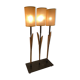 Trio de lampes jonc de mer "Mis en demeure"