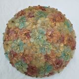 Glass ceiling in glass flowers. Murano 60/70 Barovier & Toso