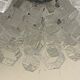 Hexagonal glass Cascade chandelier attributed to Av Mazzega, 1970s.