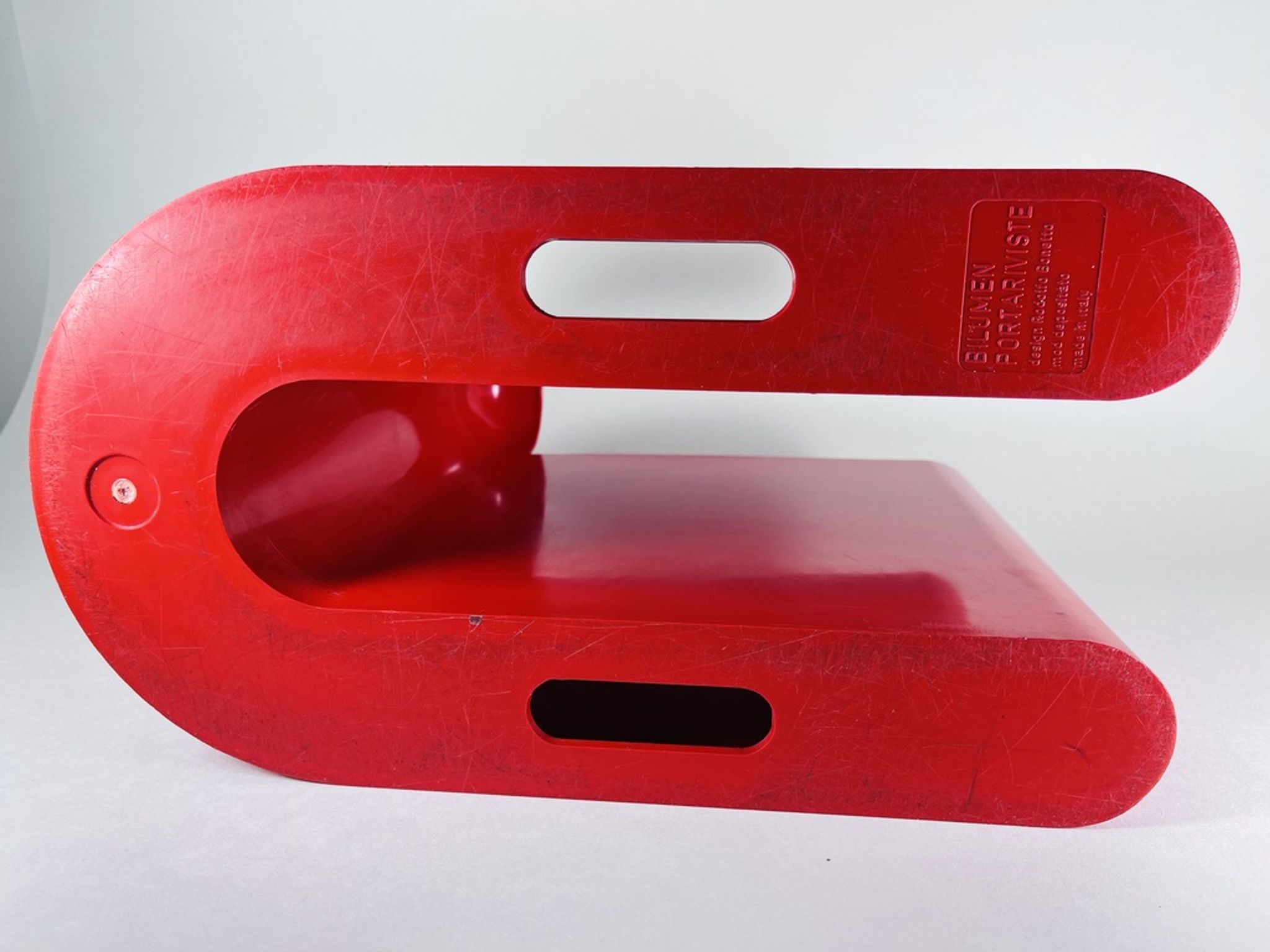 Rodolfo Bonetto for Bilumen magazine holder 1960 space age made in Italy
