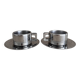 2 stainless steel Space Age cups STO Casalinghi inox