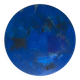 Abstract round blue painting