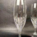 Set of 2 Baccarat Masséna champagne flutes.