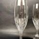 Suite de 2 flûtes à champagne Baccarat modèle Masséna