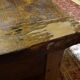 Nineteenth century farmhouse table in natural oak wood 140 x 90 cm