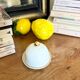 "Petite cloche" butter dish in white and gold porcelain - 1970.