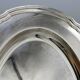 Very beautiful oval flat serving platter in silvered metal gallia coqui decoration