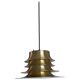 Classic Danish multilayered brass pendant