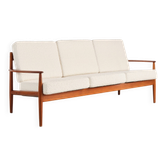Three-seater sofa model 118 in teak by Grete Jalk, Denmark, 1950s.