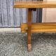 Solid wood bench, French craftsmanship, 113cm