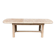 Extendable dining table in solid elm, Maison Regain brutalist 70s.