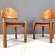 Chaises de salle à manger vintage en bois de pin - années 1980 - lot de 6