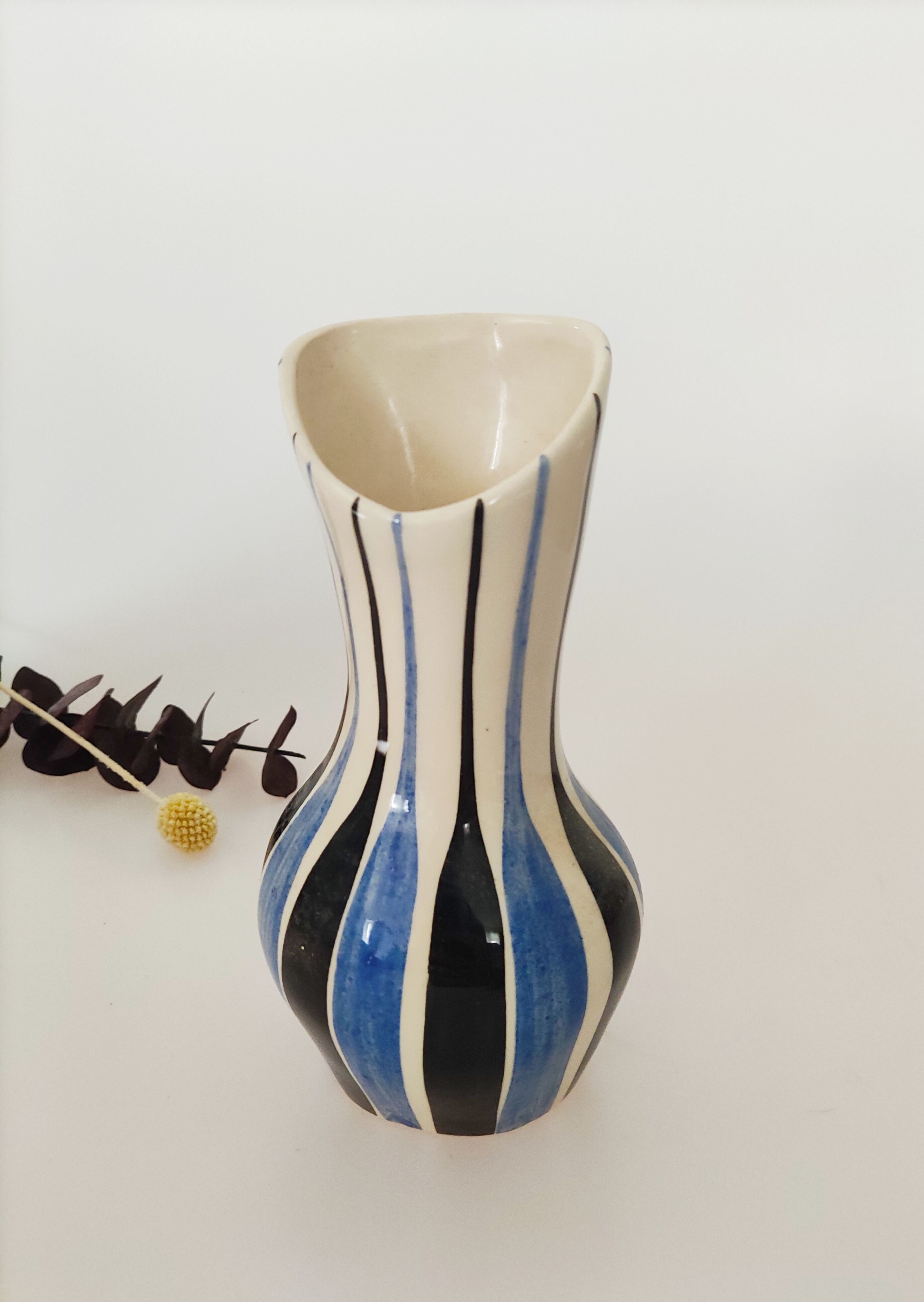 Ceramic vase signed poet laval