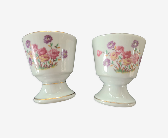 Lot de 2 tasses a cafe en porcelaine
