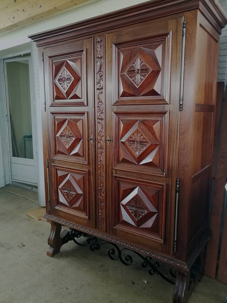 Wardrobe - complete dining room set available.