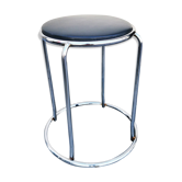 Metal and skai stool